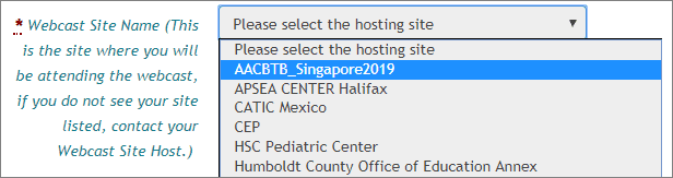 AAC By the Bay 2019 Webcast (Remote Hosting) 6 Hosting Site Instructions