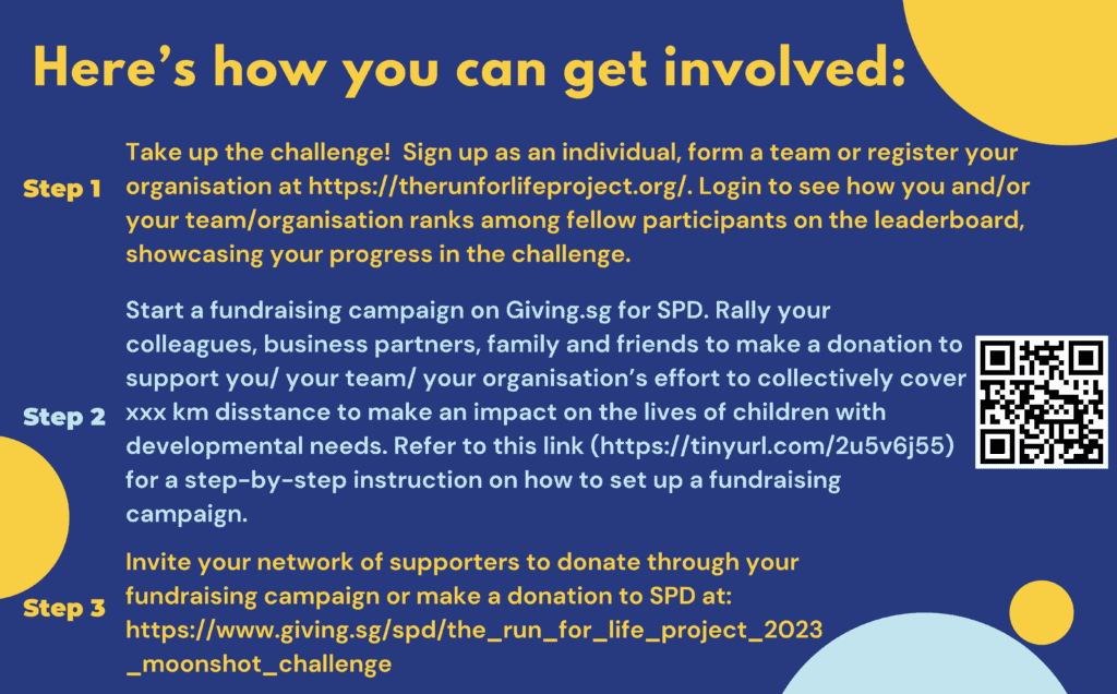 The Run for Life Project - 2023 Moon-shot Challenge 3 Run for life how to get involved