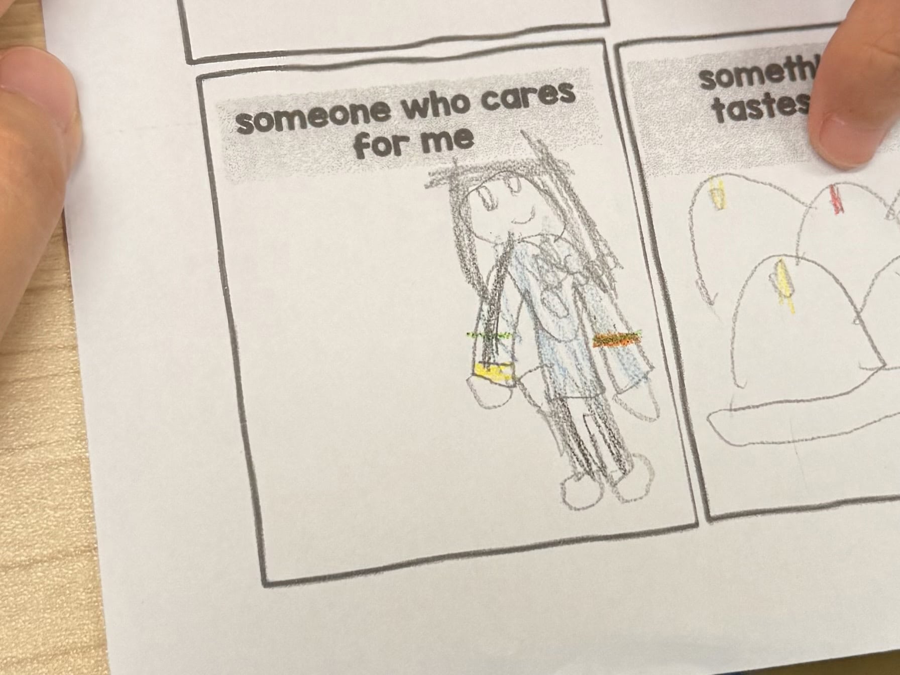 Pencil drawing of Jia Yi on a worksheet