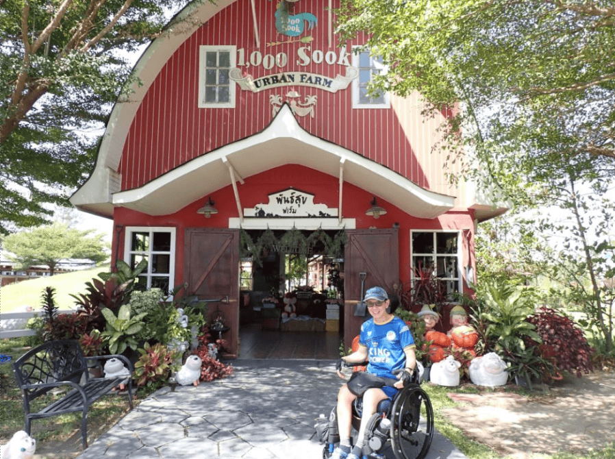 Travel Tips for Wheelchair Users 3 Hung Bak at an urban farm in Thailand