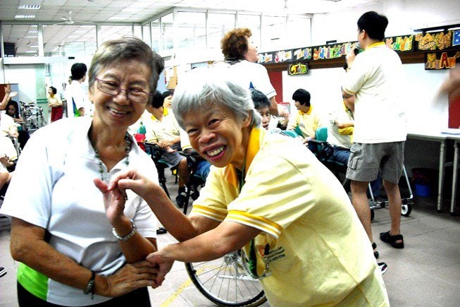 An old photo of Auntie Molly with a senior D A C client