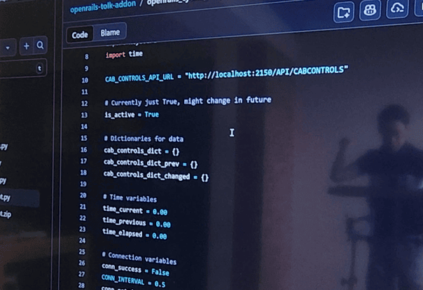 Gamer to Game-Changer: How Zachary is championing accessible technology 3 Screen with programming codes on it.