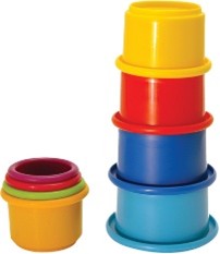 Colourful stacking cups
