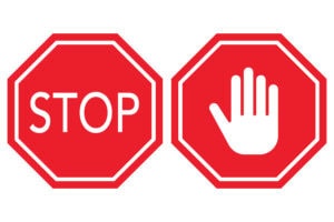 A stop sign 